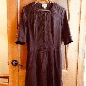 Talbots Brown Office Dress Sz M/10
